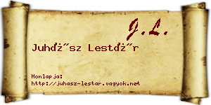 Juhász Lestár névjegykártya